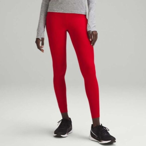 Lululemon Fast and Free High-Rise Tight 25” Pockets *Updated Dark Red- Size 2 - Picture 3 of 12